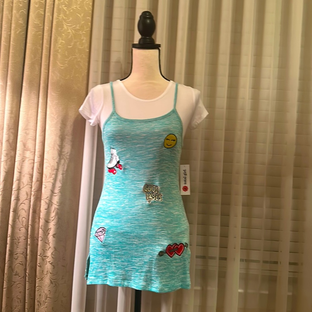 Total Girl White T-shirt with dress